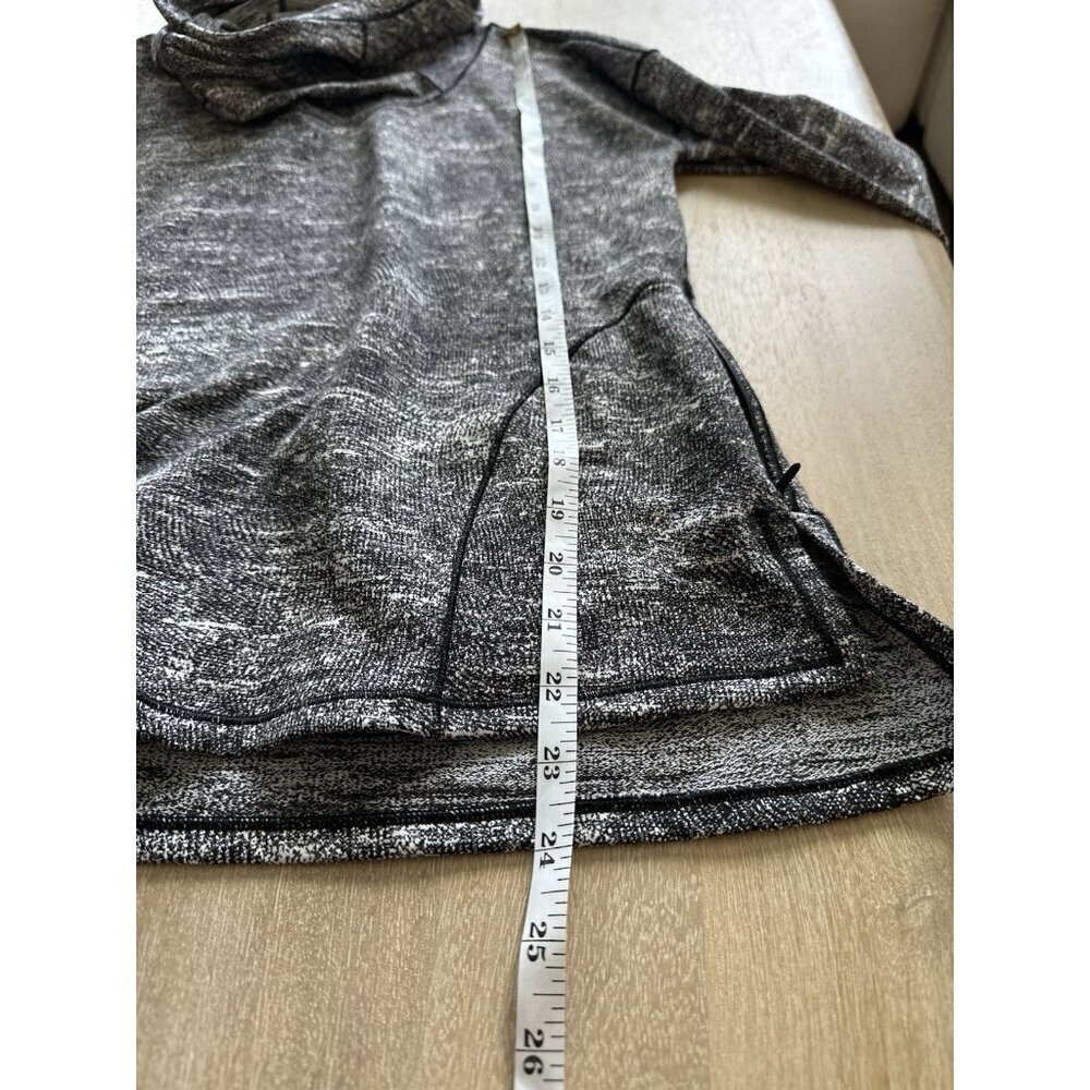 Lululemon Forever Endeavour Long Sleeve Hoodie Rush Jacquard Black White Size 4 - Picture 7 of 9